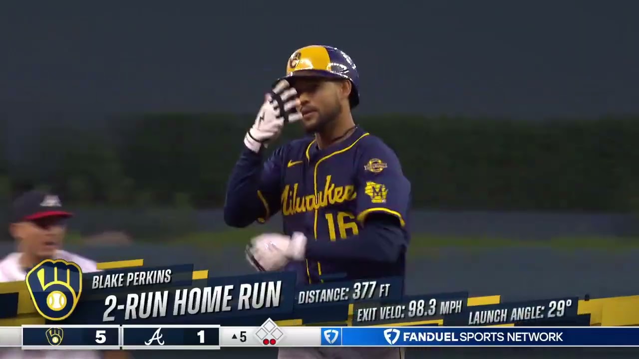 Blake Perkins' 3rd homer of 2025 is a 2-run shot