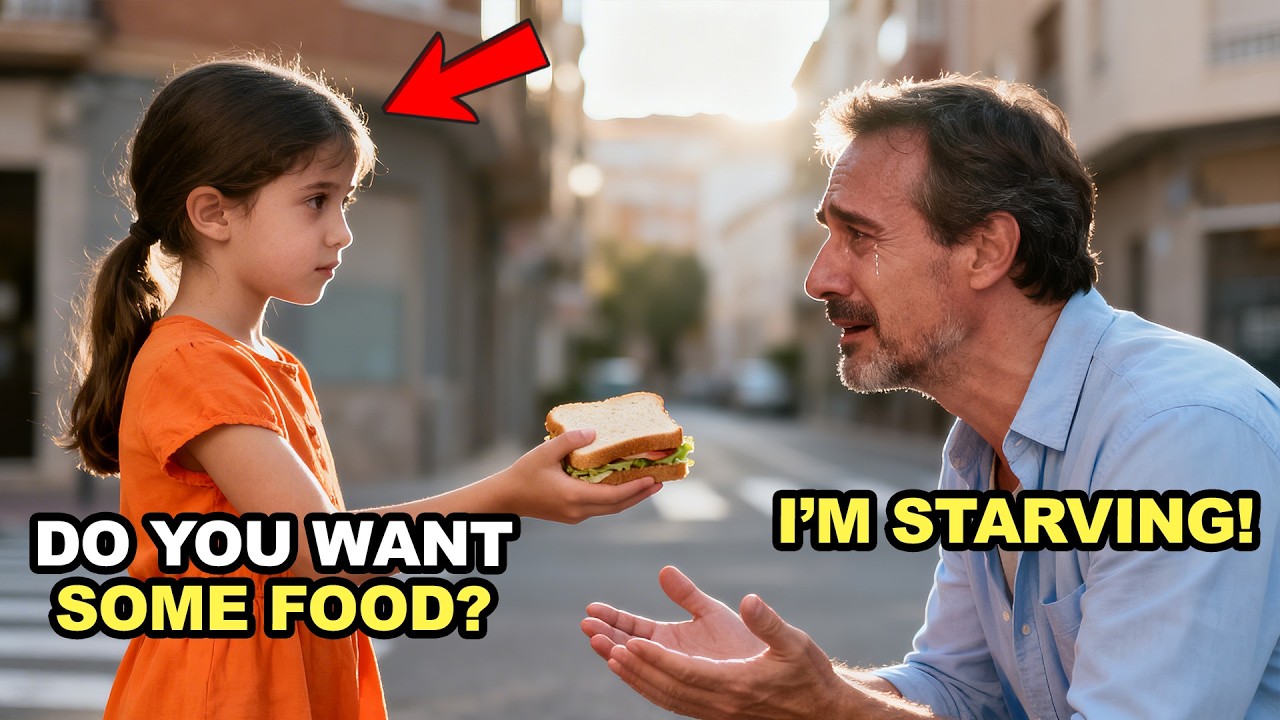 “IT’S MY LAST PIECE,” A POOR GIRL GIVES SANDWICH TO A DISGUISED MILLIONAIRE
