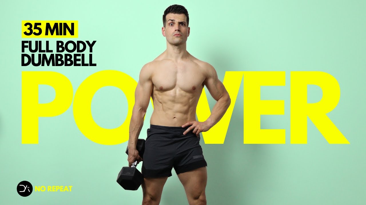 35 min COMPACT Full Body Dumbbell Workout | SUPERSET + DYNAMIC SET | No Repeat