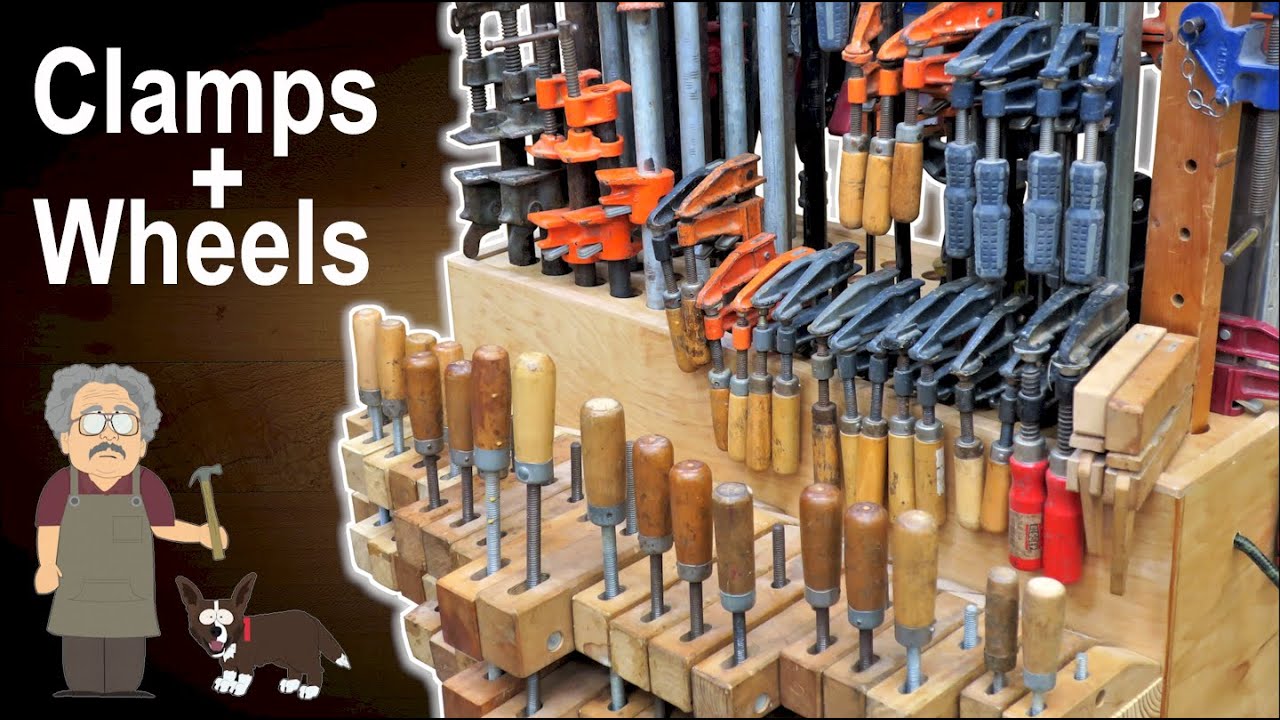 Woodworking Clamp Storage - Mobile