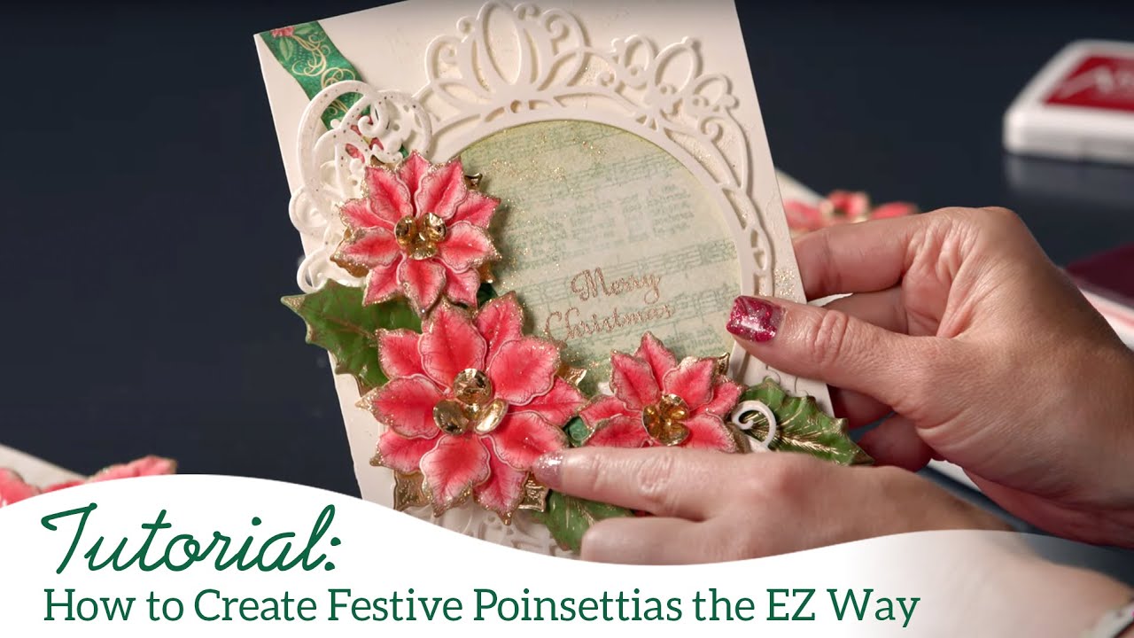 How to Create Festive Poinsettias the EZ Way