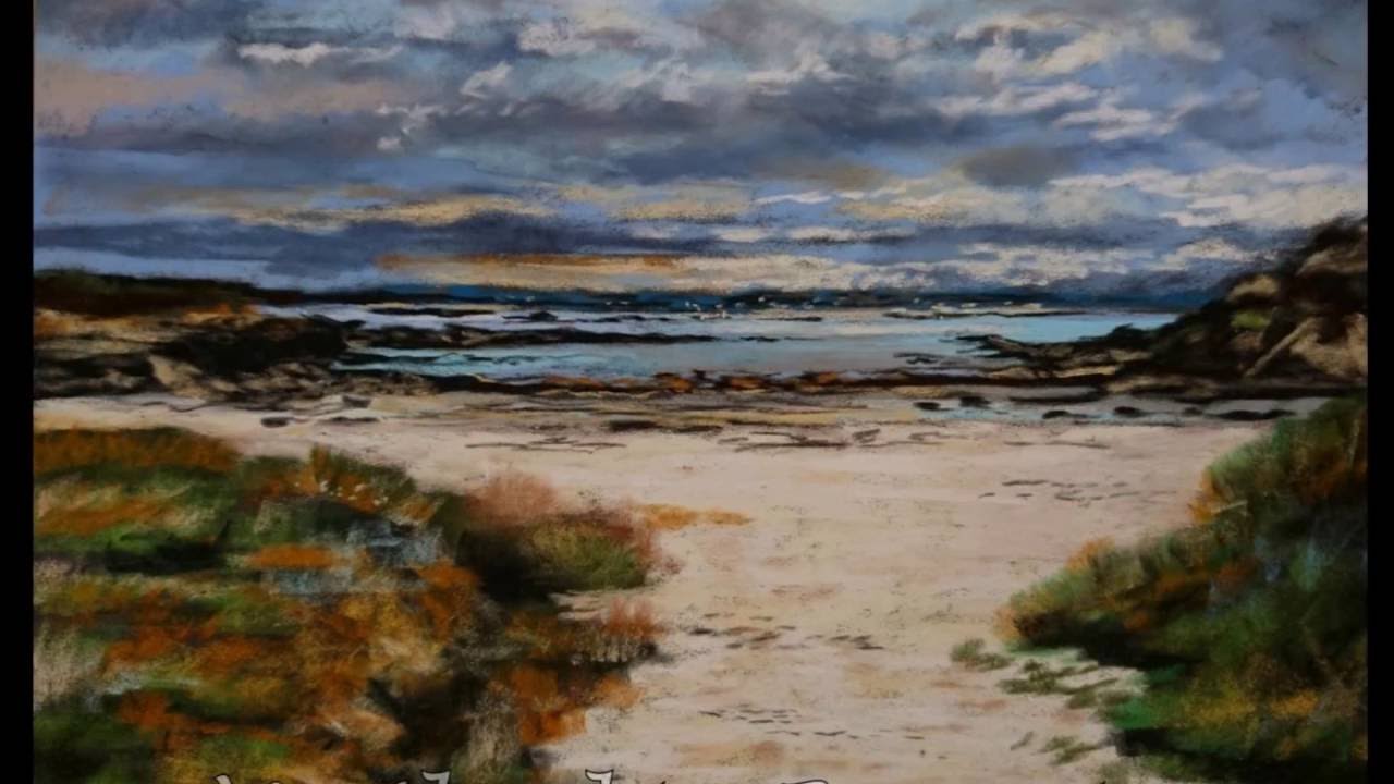 soft pastel landscape demonstration, paysage au pastel, par Nathalie JAGUIN artiste pastelliste