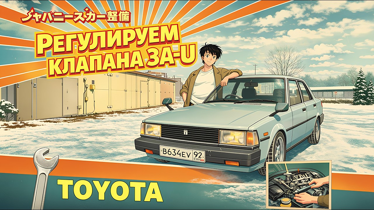 Регулировка клапанов Toyota 3А-U | Toyota Corolla AE70