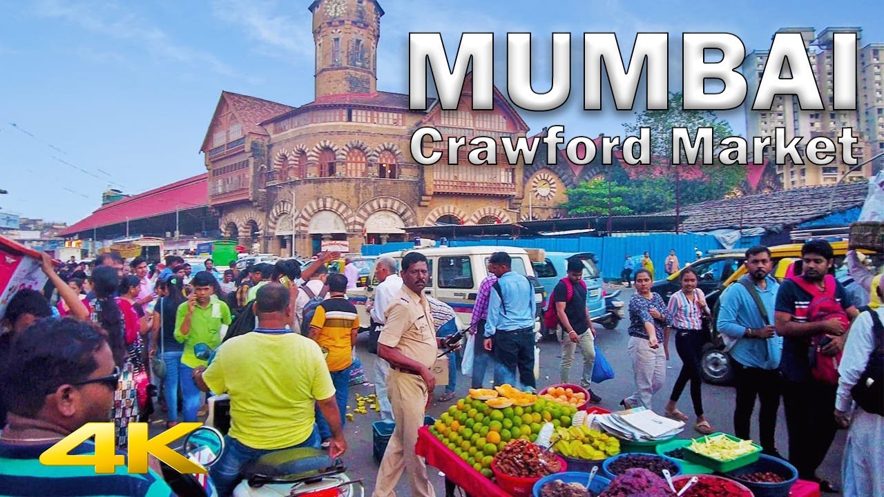 The HEART of Mumbai: Crawford Market and Kalbadevi – Night Walking Tour【4K】🇮🇳
