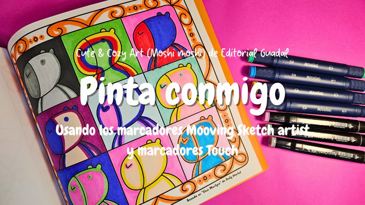 Pinta conmigo (ASMR) con música relajante - Cute & Cozy Art (Moshi Moshi) Editorial Guadal