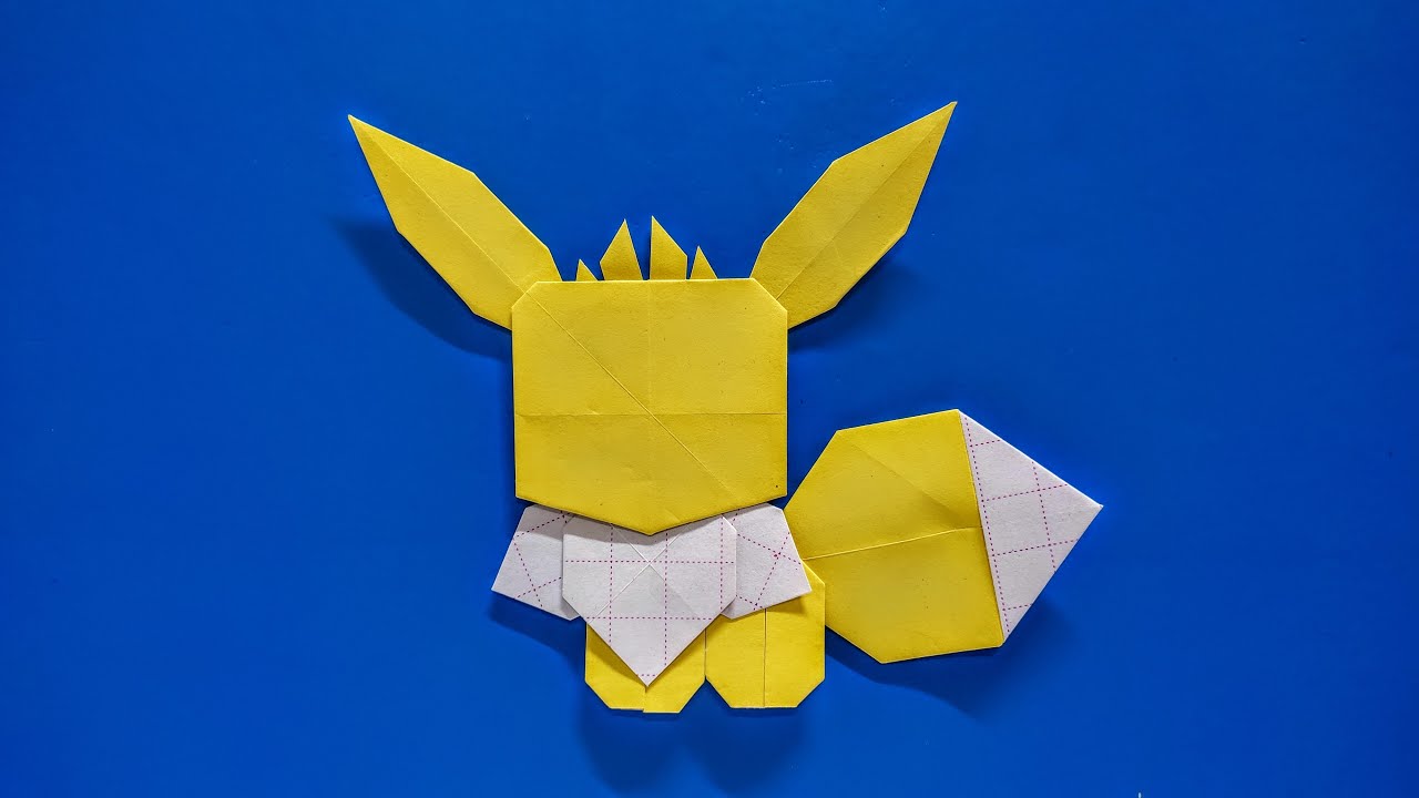 How To Make A Origami Pokemon Eevee Easy | Origami Easy Pokemon Eevee | Origami Instructions