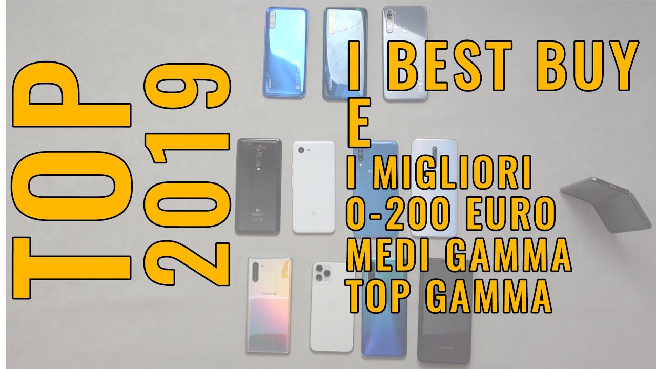BEST BUY E MIGLIORI SMARTPHONE 2019. GUIDA ALL'ACQUISTO