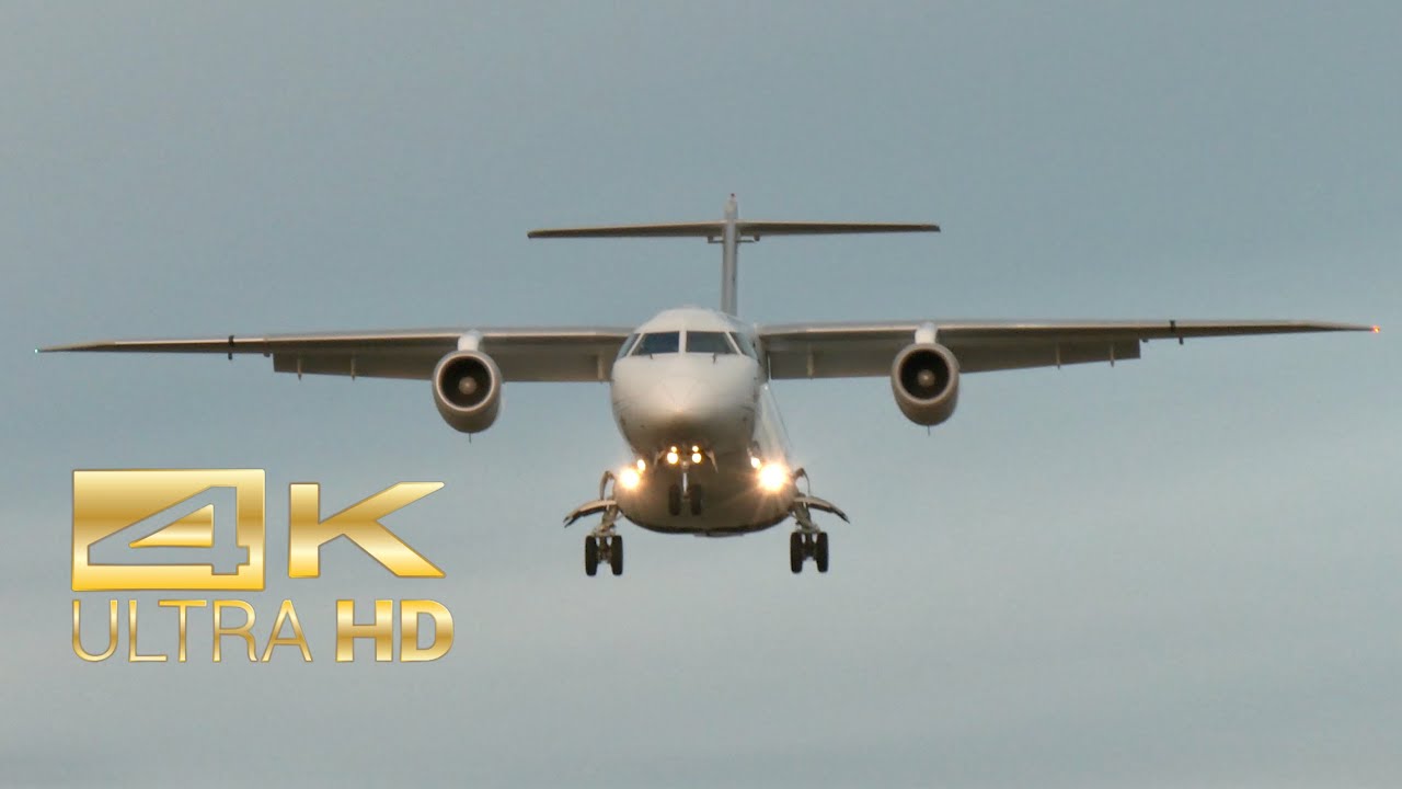 (4K) Fairchild Dornier 328-300 328JET Private Wings D-BJET arrival Manching Airbase ETSI IGS