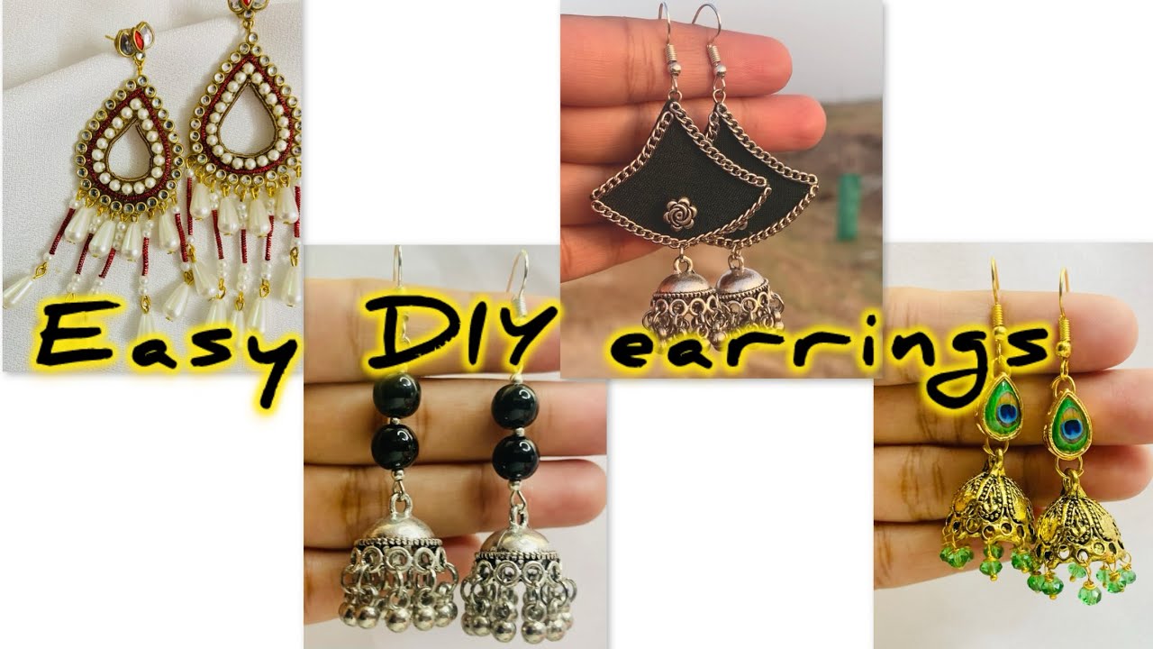 Easy DIY Earrings Tutorial | Handmade Jewelry Making for Beginners|beadsartanddesigns