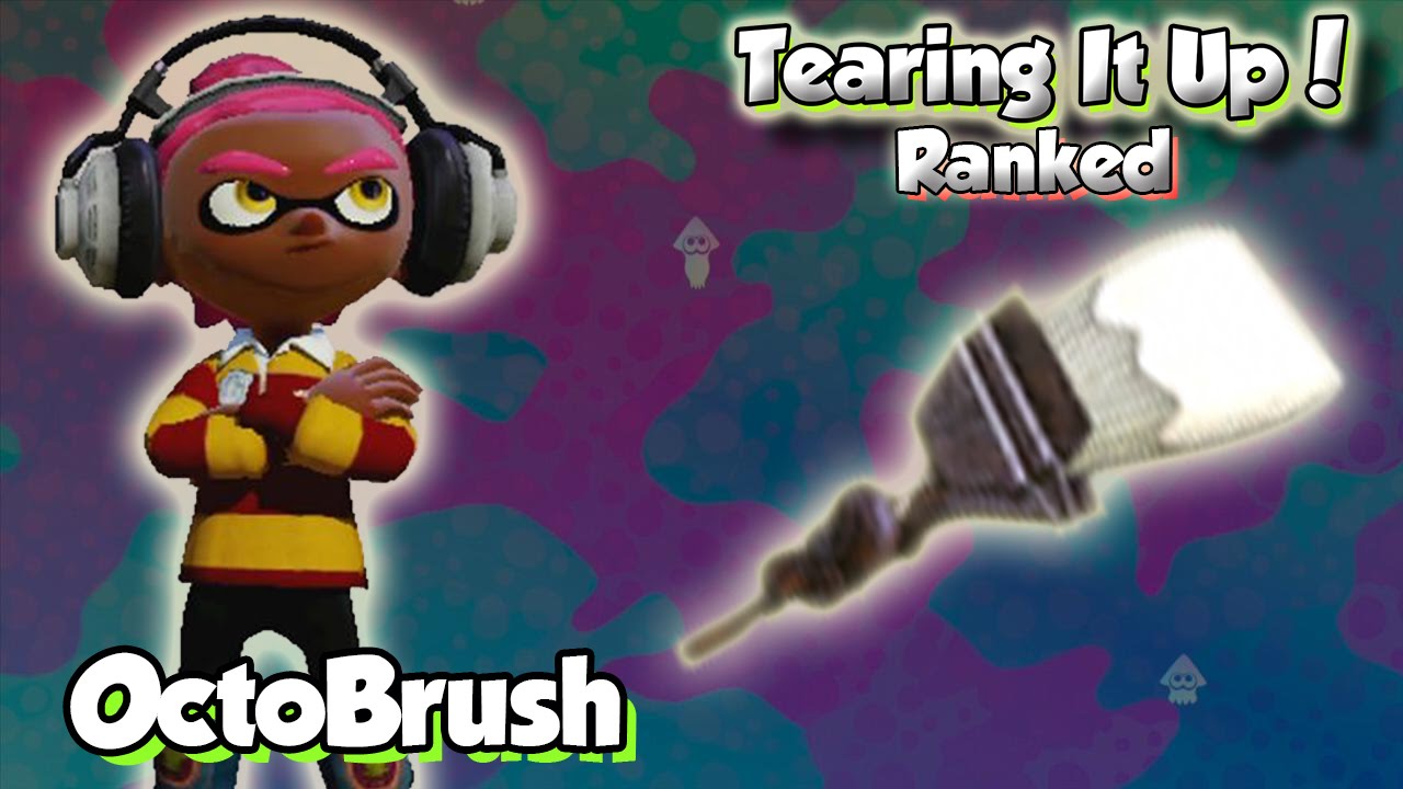 Splatoon Multiplayer - Tearing It Up W/ OctoBrush (They call me The Grim Brusher!)
