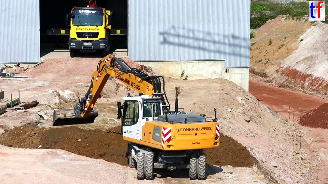 Liebherr A920 @ Work / Fa. Leonhard Weiss, Germany,  08.09.2014.