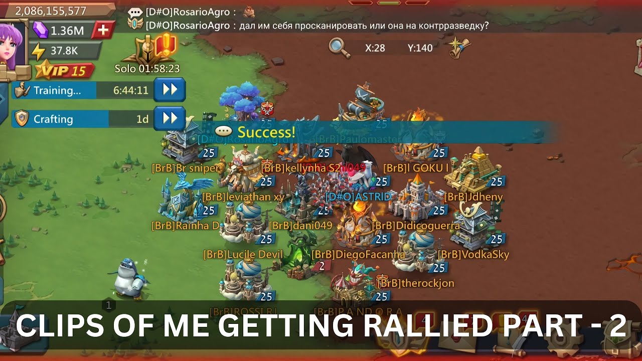 Lords mobile - Clips of me getting Rallied - Part 2
