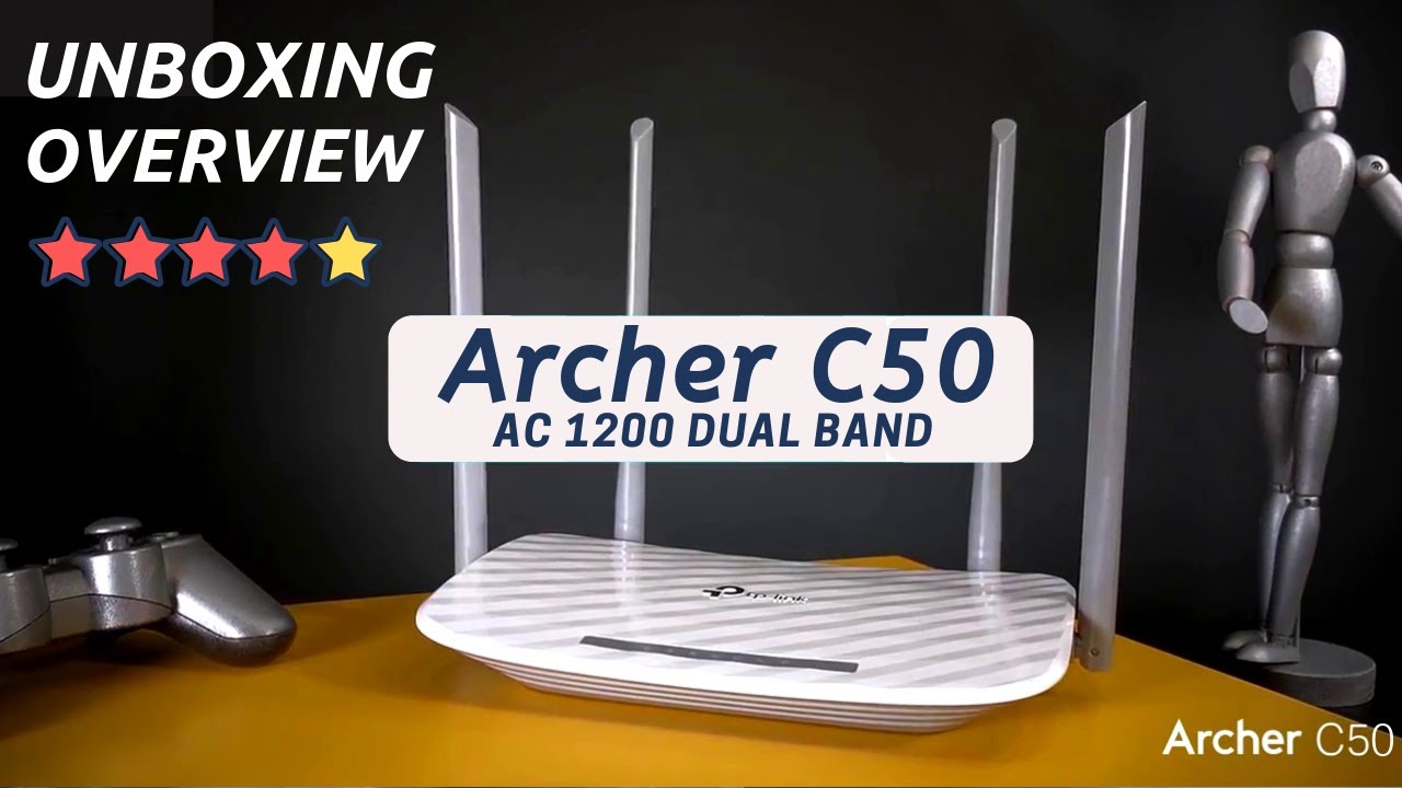 TP-Link Archer C50: Review, Unboxing, Set-up with Tether app (English)