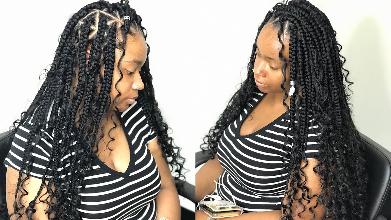 FIESTA TRIANGLE BRAIDS (BEGINNER FRIENDLY) NEATEST GODDESS BOX BRAIDS