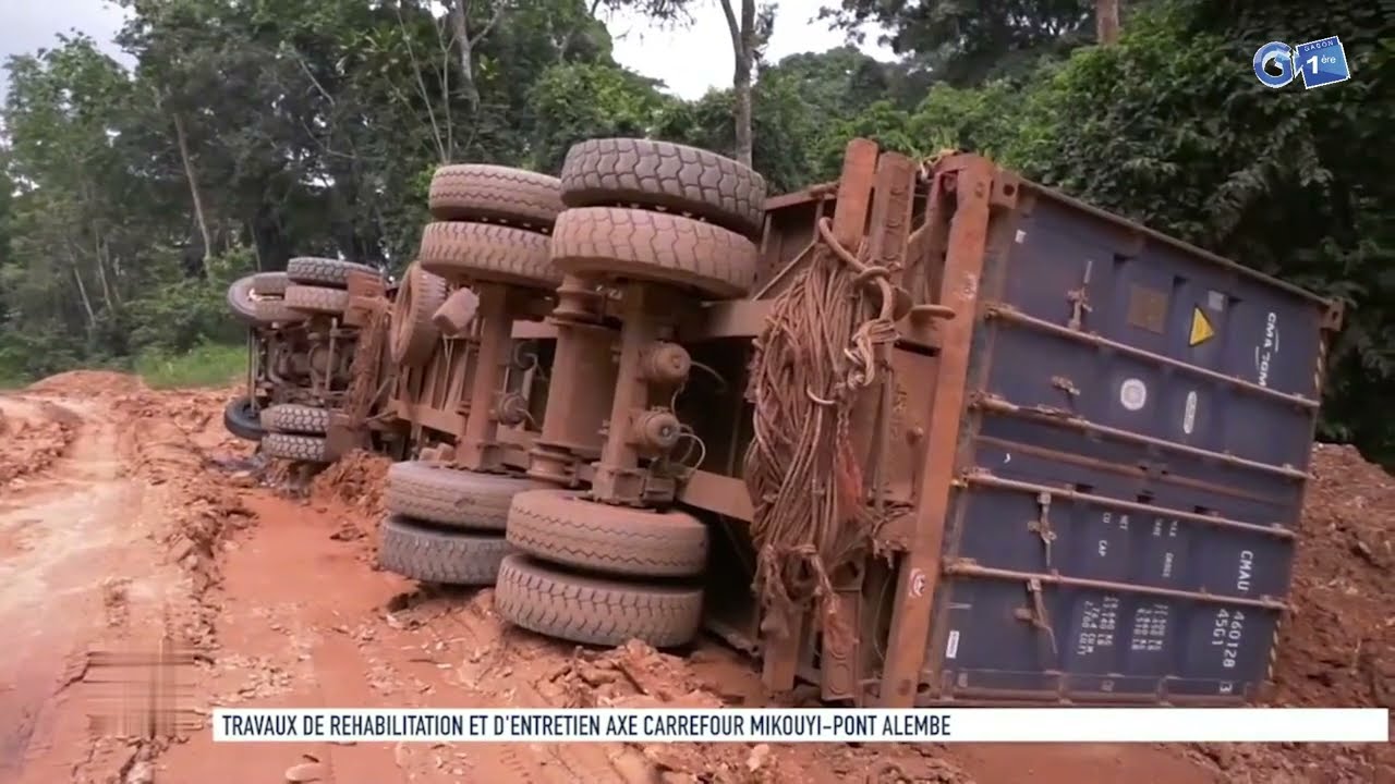 Travaux de réhabilitation et d'entretien axe carrefour MIKOUYI-Pont ALEMBE.