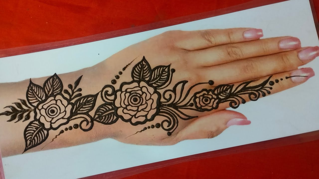 Flower Mehendi Design 🌸 | Simple & Beautiful Henna Pattern#mehendidesign 