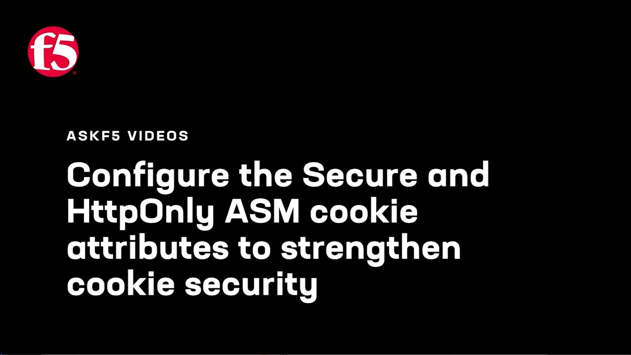 Настройте атрибуты ASM для файлов cookie 