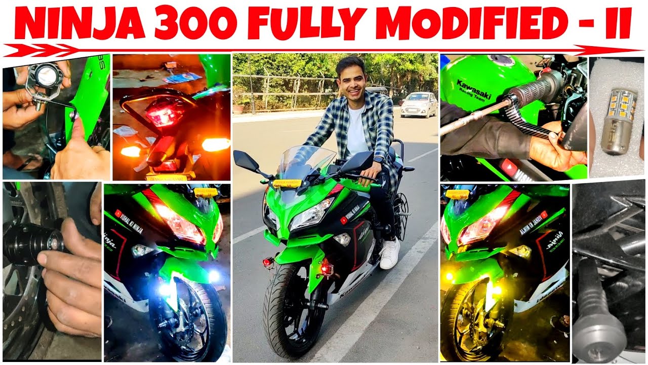Ninja 300 Modification @Lowest Price Part-2 #ninja300  #kawasakininja300 #ninja300bs6 #kawasaki