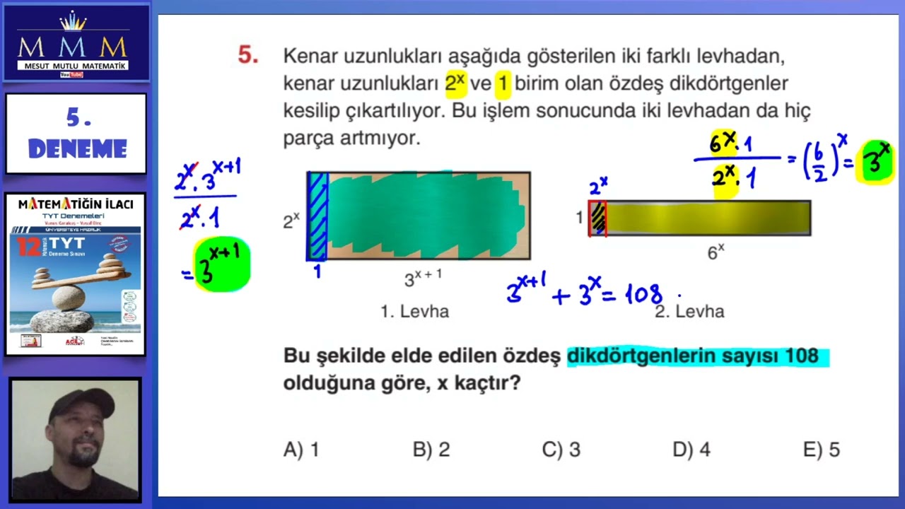 Acil Yayınları Matematiğin İlacı TYT Deneme-5 Matematik Çözümleri