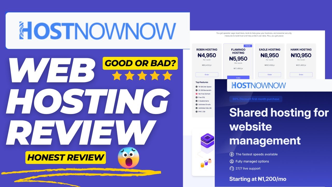 HOSTNOWNOW Web Hosting Review – Honest Pros, Cons & Performance Test
