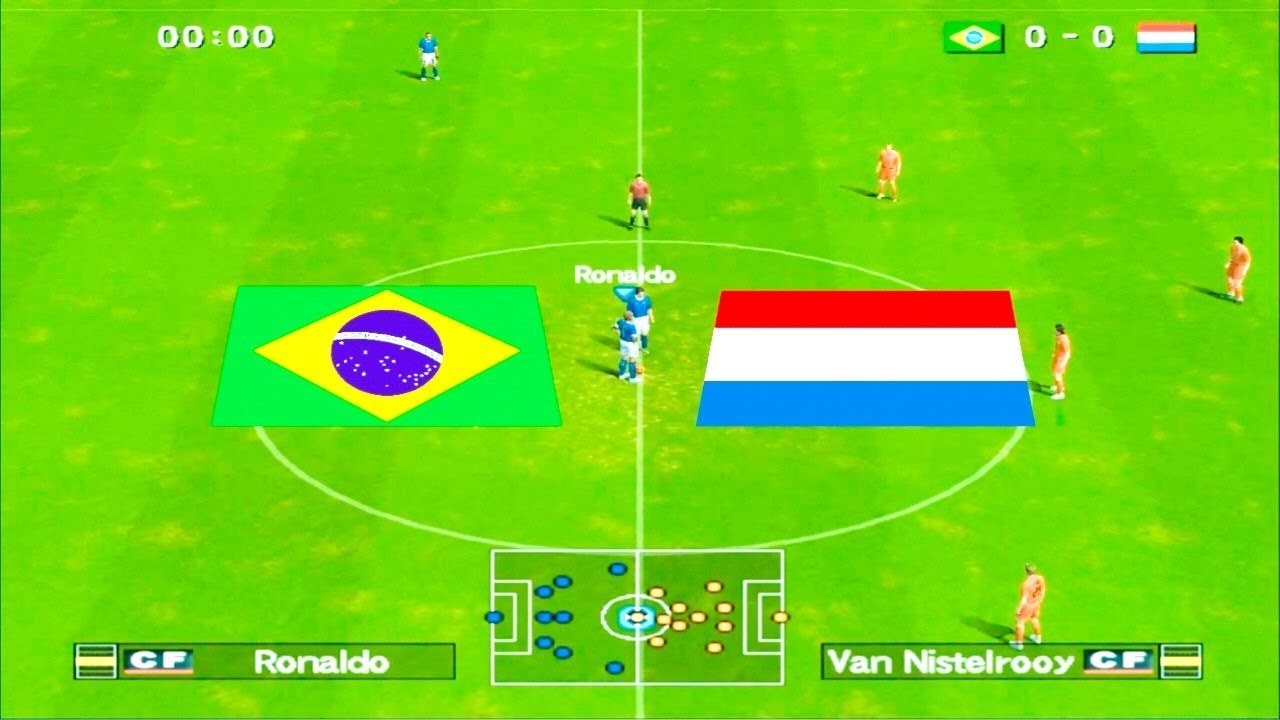 Winning Eleven 10 - Brazil VS Netherland I PS 2