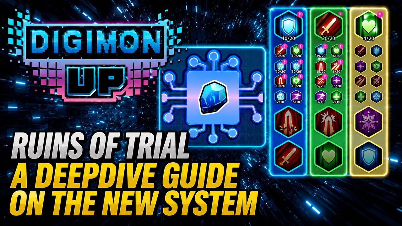 Digimon Up: новая система Overdrive, подробный разбор нового подземелья и дерева навыков!