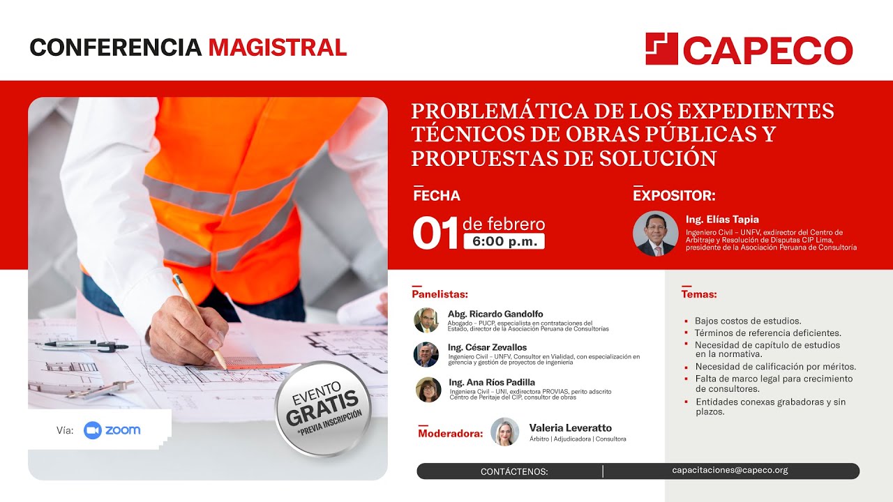 Problemática de los expedientes técnicos de obras públicas y propuestas de solución