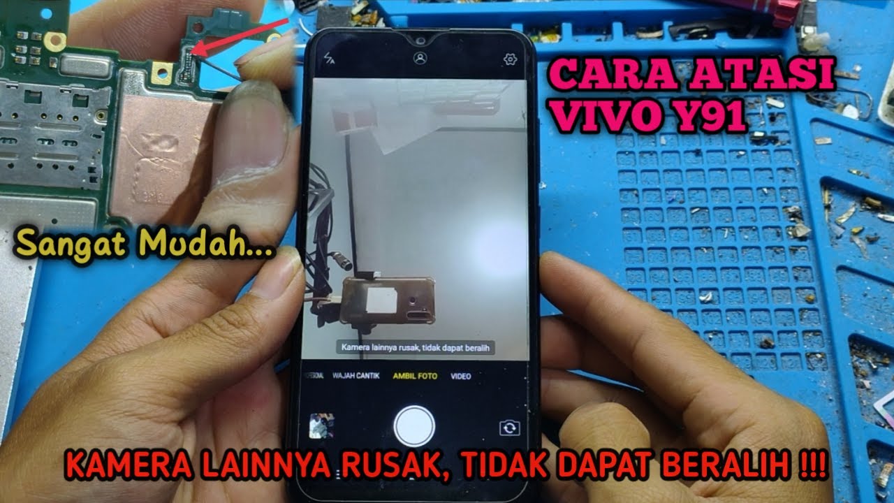 Vivo y91 kamera lainnya rusak tidak dapat beralih || mudah cara mengatasi nya