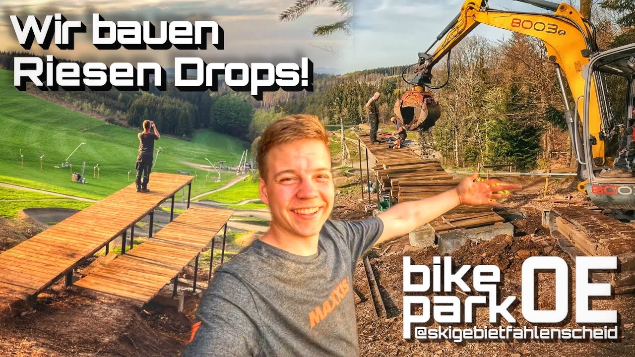 Wir bauen XXL Drops in unseren BikeparkOE | 4Meter!🥵 | Bikepark BauVLOG #4 | Julian Schneider