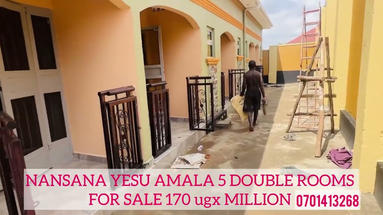 ZINO ENYUMBA ZEZISINGA MU KAMPALA  5 DOUBLE ROOMS FOR SALE AT NANSANA YESU AMALA @170 ugx MILLION