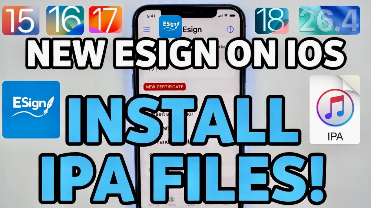 НОВИНКА! Установка файлов ESign и IPA на iPhone и iPad БЕЗ джейлбрейка/ПК | Установка файлов IPA ...