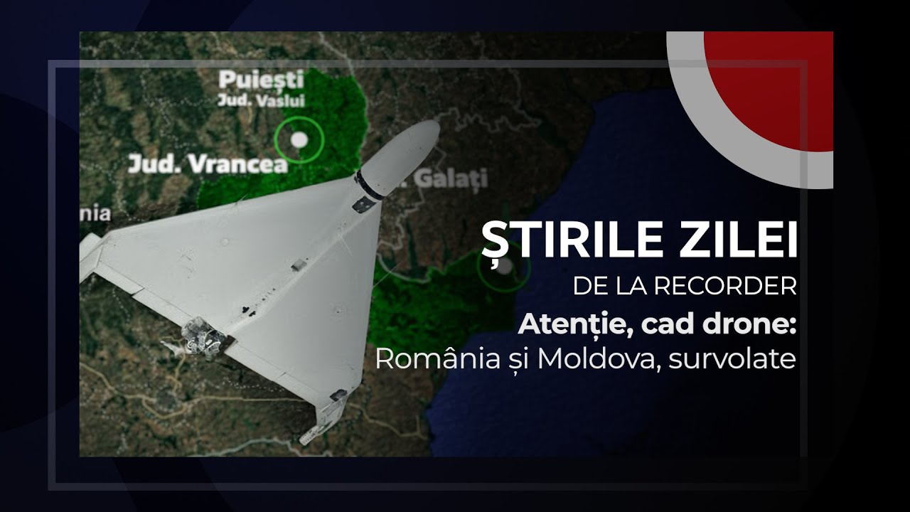 25 NOIEMBRIE 2025. Atenție, cad drone: România și Moldova, survolate