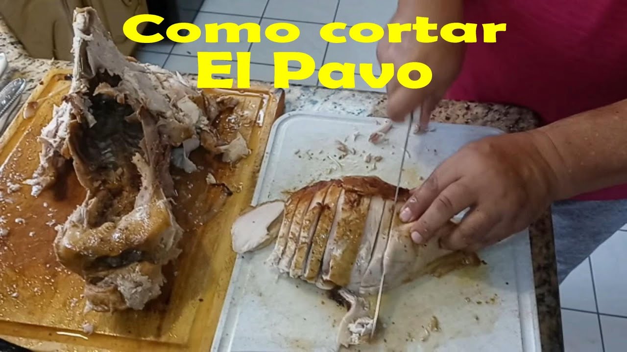 COMO CORTAR EL PAVO -  HOW TO CARVE A TURKEY