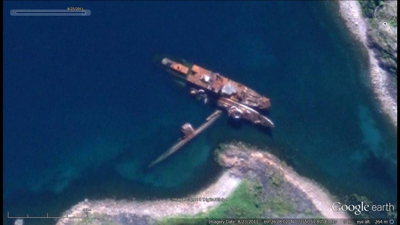 shipwrecks on google earth 3