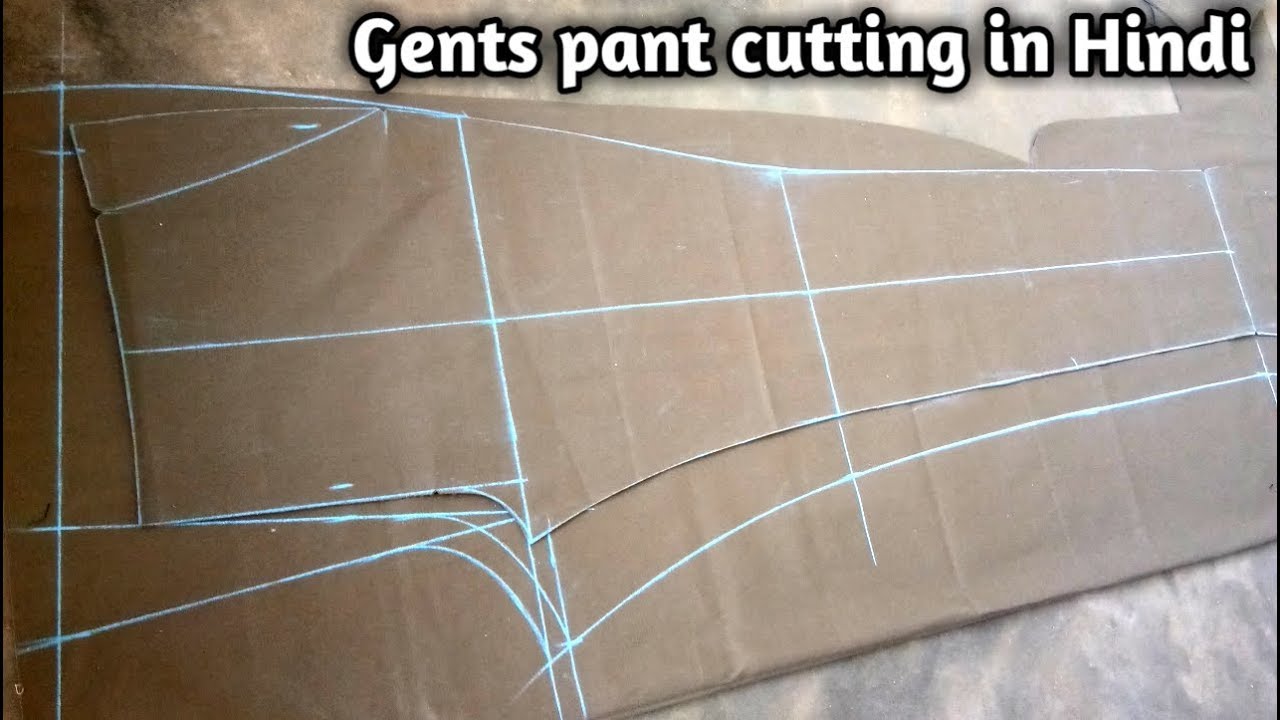 Gents fitting pant cutting in Hindi/How to cut men's fitting pant/men's fitting pant cutting 2020.