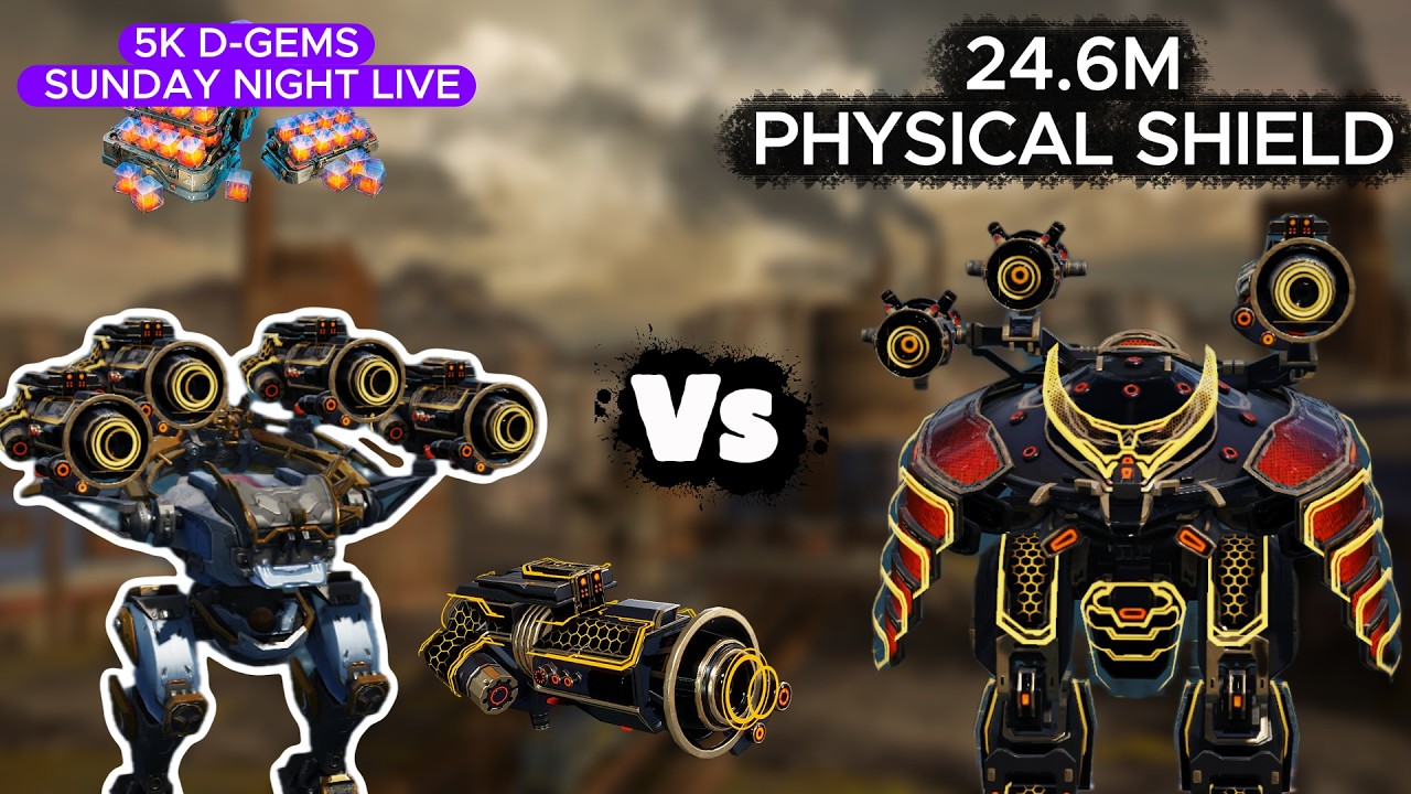 Ultimate Revenant Physical Shield Test — 24.6M Damage (Pure Weapon Test on Test Server | War Robots