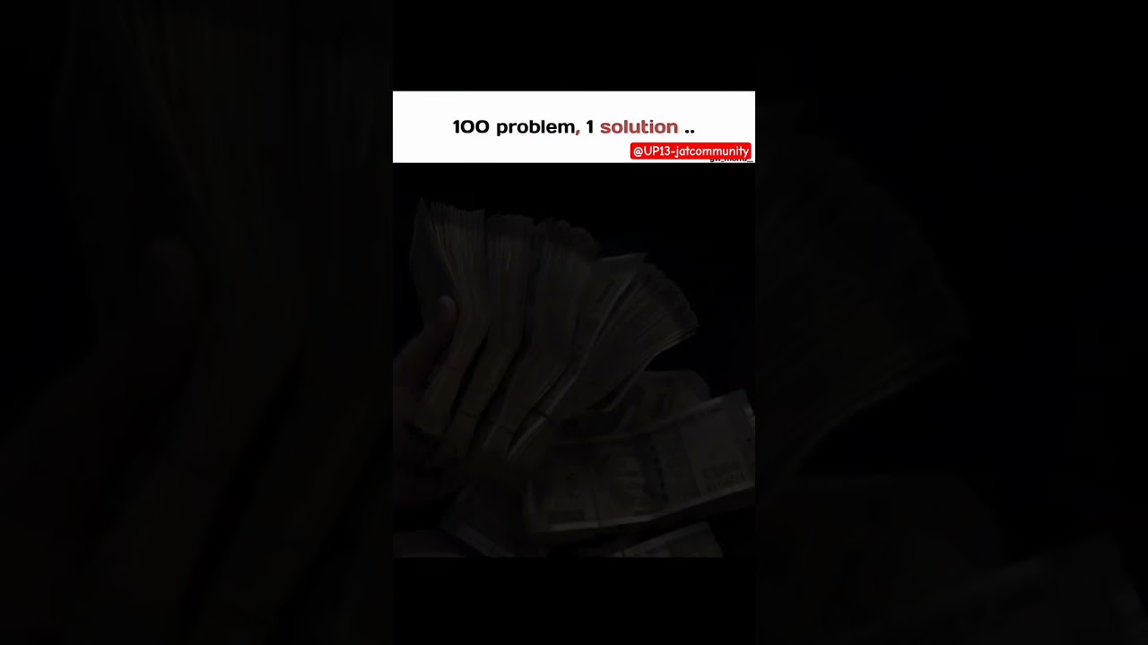 100 problems and one solution #money #moneymindset #motivation #viral #shortsfeed #millionaire