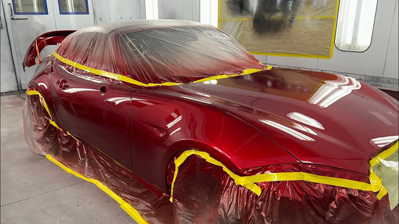 Cómo difuminar un color rojo candy (tricapa)46v Mazda