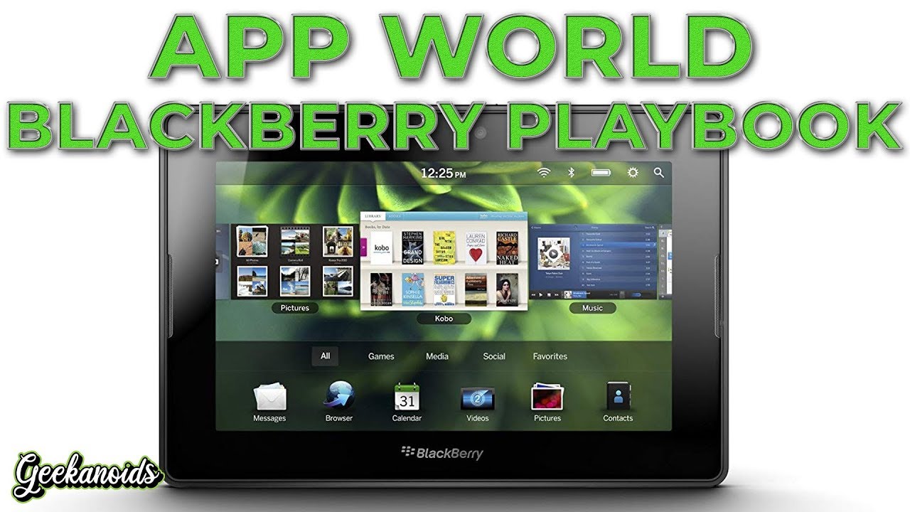 Blackberry Playbook App World