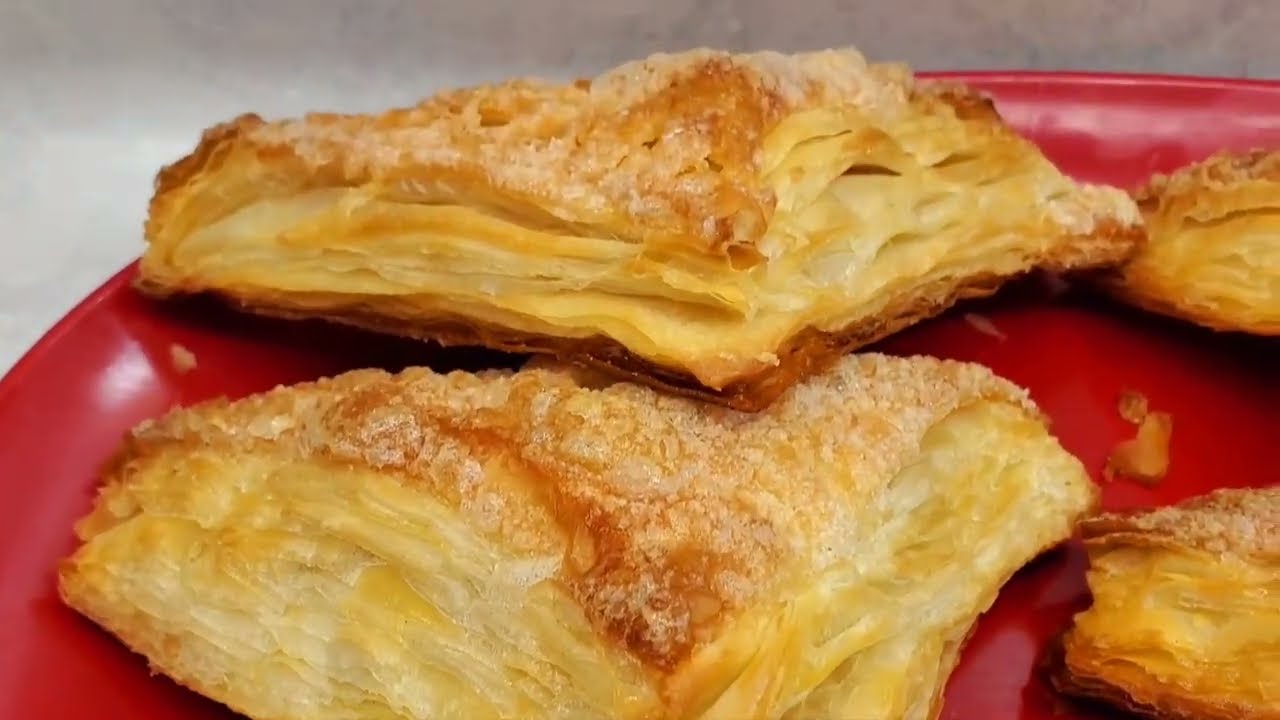 riquisimos turnover rellenos De piña y como hacer masa hojaldre facil