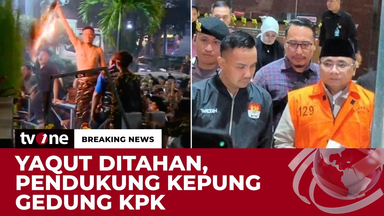 [BREAKING NEWS] KPK Tahan Mantan Menag Yaqut Cholil Qoumas | tvOne