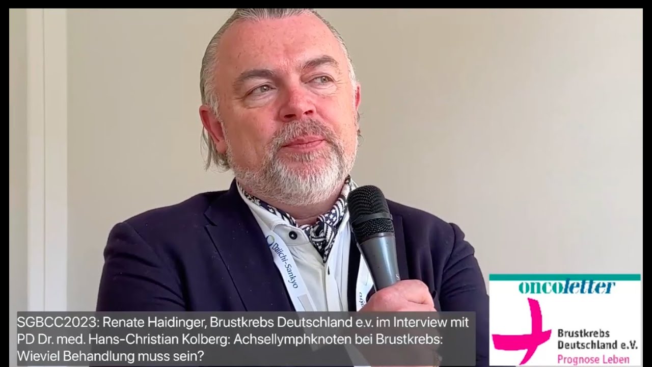 SGBCC2023: Achsellymphknoten bei Brustkrebs - Wieviel Behandlung muss sein? PD Dr. Kolberg