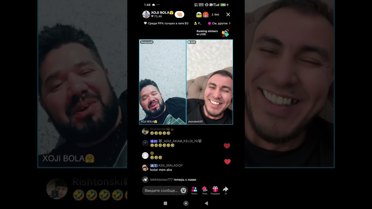HOJI BOLA MONSTER SARDOR GANGSTERDI G'IYBAT QILYAPTI AZIZXAN UFC TIKTOK SHOU