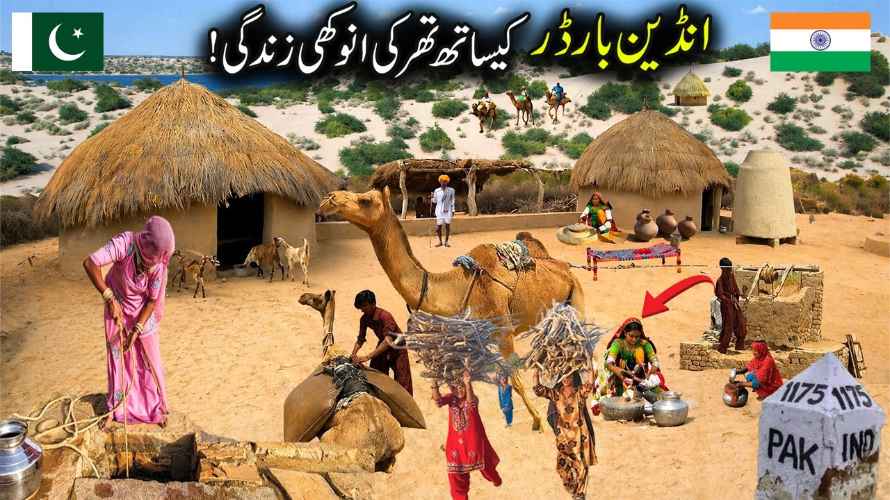 Thar Desert Village Life Near Indian Border | Vasar Bah Khokharpar | Thar Motorcycle Tour