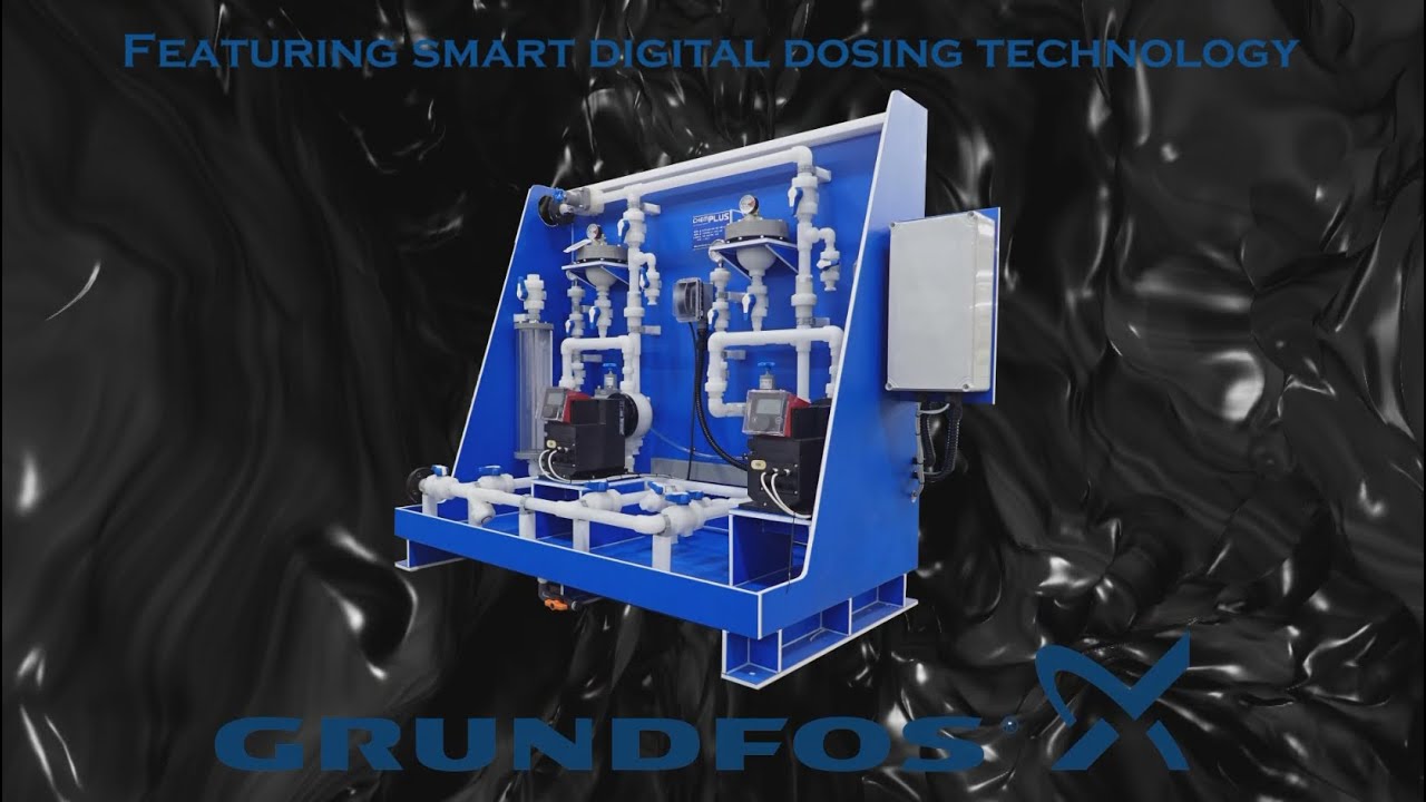 Chemical Feed System with Climate Controlled Enclosure using Digital Diaphragm Dosing Pumps