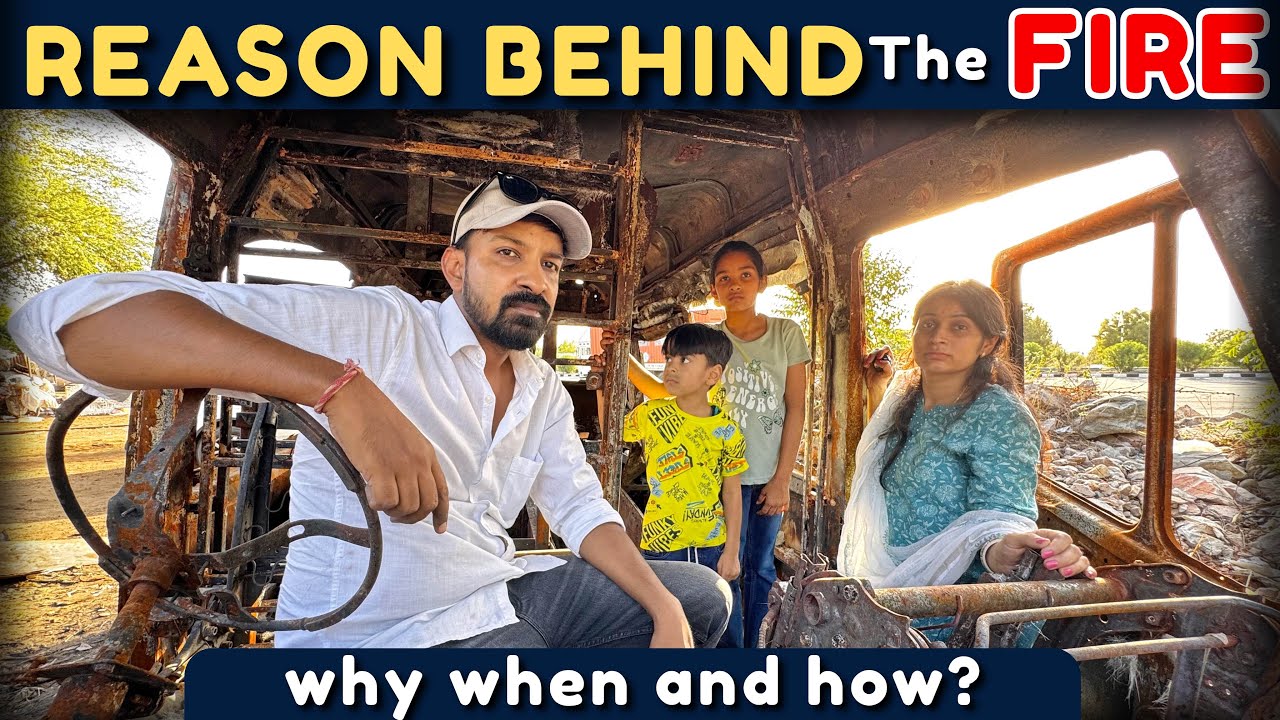 वापस जाना पड़ा अपनी जली हुई CARAVAN के पास 😢Your Questions Our Answers about Fire Incident🔥