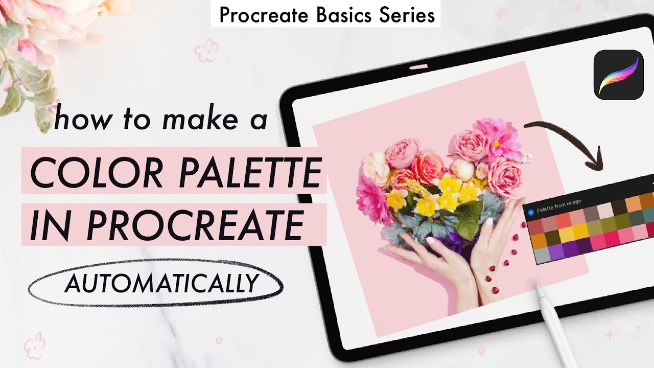 HOW TO MAKE A COLOR PALETTE FROM A PHOTO IN PROCREATE (quick + simple!)