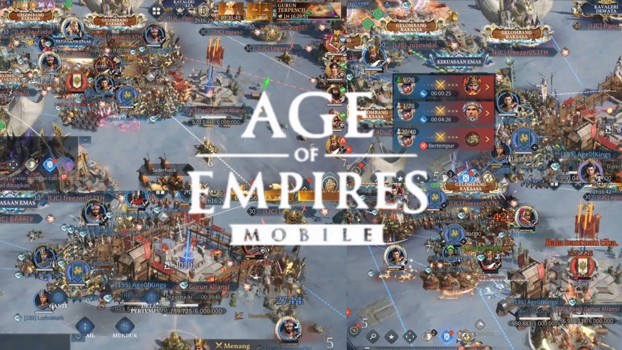 DESOLATE DESERT WAR FLAG ROAD TO GATE K195 VS K071 | AGE OF EMPIRES MOBILE