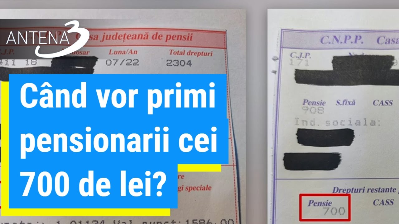 Când vor primi pensionarii cei 700 de lei? Aproape 2 milioane de români vor primi ajutorul