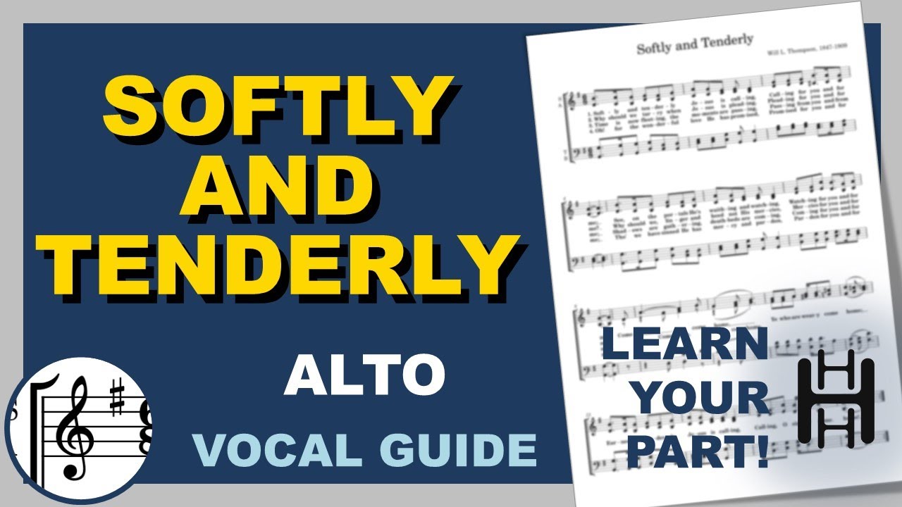 Softly and Tenderly Alto G Major